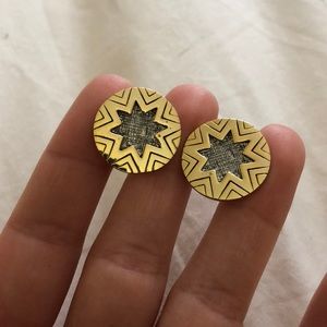 House of Harlow Gold Earrings! Great condition!
